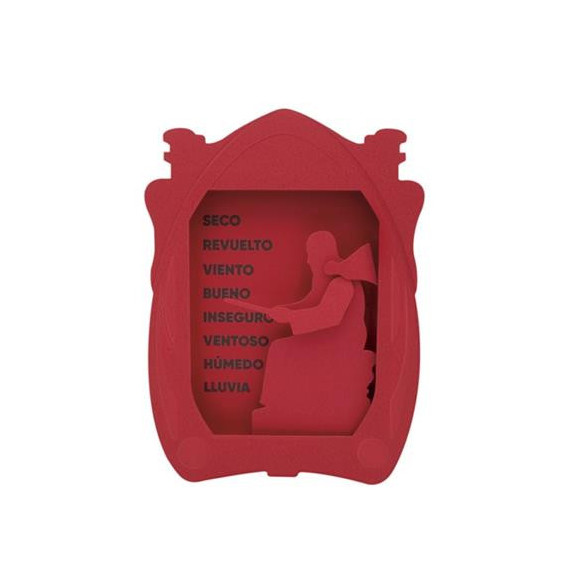 Fraile del Tiempo Higrometro desde 1984 Colores Rojo  LALO