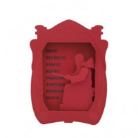 Fraile del Tiempo Higrometro desde 1984 Colores Rojo  LALO