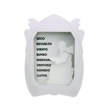 Fraile del Tiempo Higrometro desde 1984 Colores Blanco  LALO