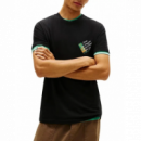 Camiseta Tommy Reg Sign Shift Negro