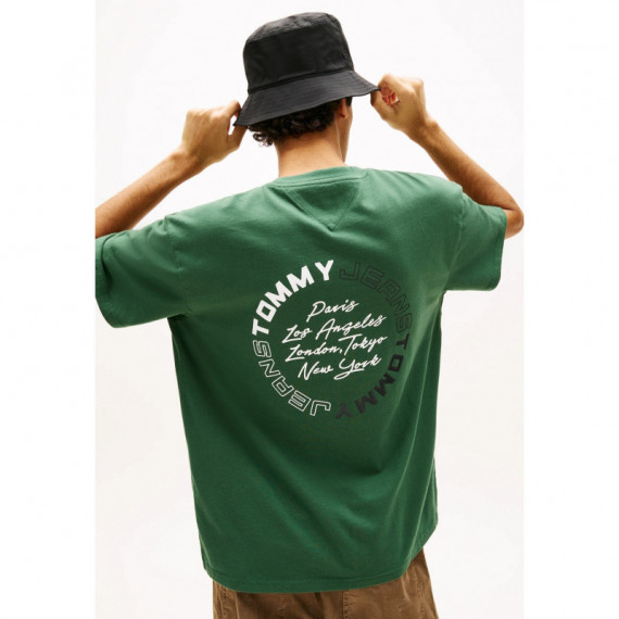 Camiseta Tommy Rlx Sign Circle Khaki