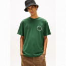 Camiseta Tommy Rlx Sign Circle Khaki