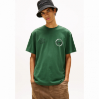 Camiseta Tommy Rlx Sign Circle Khaki