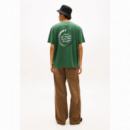 Camiseta Tommy Rlx Sign Circle Khaki