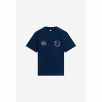 Camiseta Tommy Rlx Sign Circle Navy