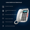 MOTOROLA FW500 Teléfono de Sobremesa con 4G y Línea Fija, Batería 8 Horas