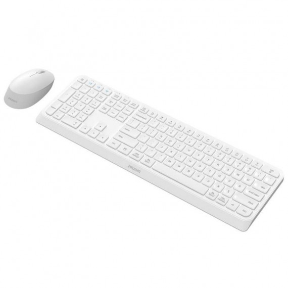 PHILIPS SPT6407W Teclado Inalámbrico + Ratón Blanco