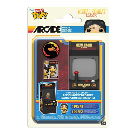 FUNKO Bitty Pop Arcade Scorpion Mortal Kombat Klassic