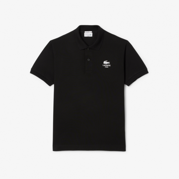 Polo Lacoste Signature negro
