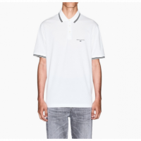 Polo Armani Exchange blanco ribete