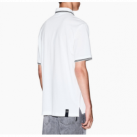 Polo Armani Exchange blanco ribete