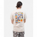 Camiseta OLOW Cream Ecosystem