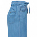 Pantalones mujer Pantalones SALSA JEANS Jogger con Pierna Wide en Light Denim