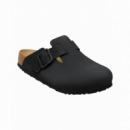 Calzado Zuecos BIRKENSTOCK Boston Wire Buckle Piel Nubuc Black