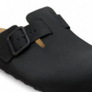 Calzado Zuecos BIRKENSTOCK Boston Wire Buckle Piel Nubuc Black