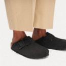 Calzado Zuecos BIRKENSTOCK Boston Wire Buckle Piel Nubuc Black