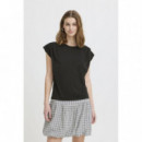 Camisetas Mujer Camiseta ICHI Lisken Black