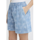 Pantalones mujer Shorts ICHI Odette Light Blue Denim