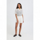 Bermudas Shorts ICHI Ihnaima Cloud Dancer