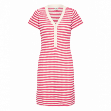 Vestidos Vestido ICHI Lorianna Azalea Birch Stripe