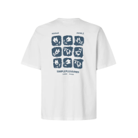 Camisetas Hombre Camiseta SAMSØE SAMSØE Sacohen 11725 Blue Stamp