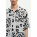 Camisas Camisa SAMSØE SAMSØE Saayo X 15961 Light Ashbloom