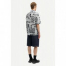 Camisas Camisa SAMSØE SAMSØE Saayo X 15961 Light Ashbloom