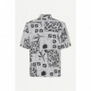 Camisas Camisa SAMSØE SAMSØE Saayo X 15961 Light Ashbloom