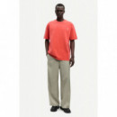 Camisetas Hombre Camiseta SAMSØE SAMSØE Sajoel 15489 Aurora Red