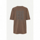 Camisetas Hombre Camiseta SAMSØE SAMSØE Sacohen 15489 Brown Stamp