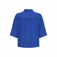 Blusas y Camisas Camisa ICHI Marrakech Sodalite Blue