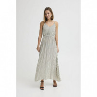 Vestidos Vestido ICHI Marrakech Total Eclipse Stripe