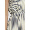 Vestidos Vestido ICHI Marrakech Total Eclipse Stripe