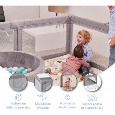 Parque de Juegos Xxl Loneta Reforzada 180X200 Beb&eacute;  MS