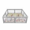 Parque de Juegos Xxl Loneta Reforzada 180X200 con Alfombra Bebé  MS