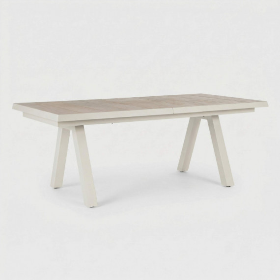 Mesa Extensible Aria 205/265X103 Cm para Exterior Efecto Madera Terrazza Collection®  TERRAZZA COLLECTION