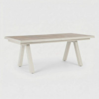 Mesa extensible ARIA 205/265x103 cm para exterior efecto madera TERRAZZA COLLECTION®