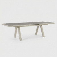 Mesa extensible ARIA 205/265x103 cm para exterior efecto madera TERRAZZA COLLECTION®
