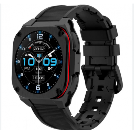Smartwatch Ksix Zenthium AMOLED 1.32" 7 Días IP68 300mAh Silicona Negro BXSW37N