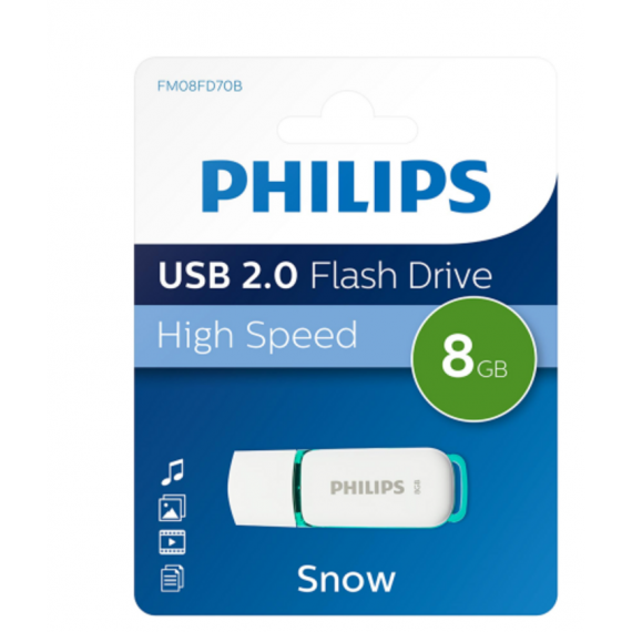 Pendrive PHILIPS USB 2.0 8GB Snow Green