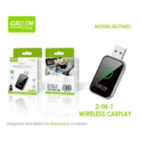 Carplay Inalámbrico para Android Auto Greenlyca Wifi Wireless Usb+type-c Adaptador Cable 2.5GHZ GL70431  GREEN LYCA