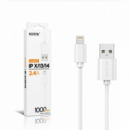 Cable de Datos Accetel 2.4A Lightning 1m Blanco CU1603