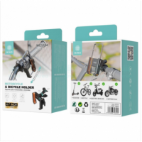 Soporte Ikrea Universal de Móvil 4-7" para Bicicleta y Moto Negro WE5184