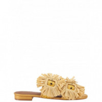 KURT GEIGER - Raffia Buckle Flat Sdl - 60 - 5588093999/60