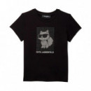 Camiseta con pedrería Ikon Choupette KIDS