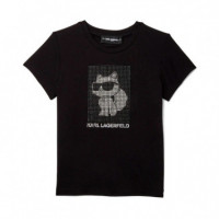 Camiseta con pedrería Ikon Choupette KIDS