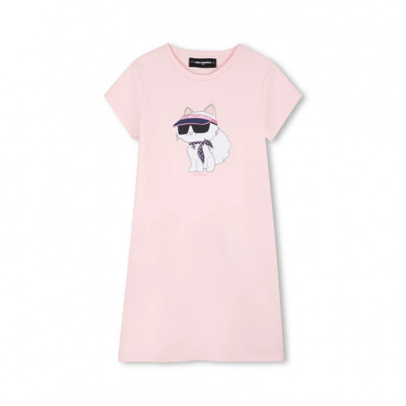 Camiseta Vestido Ikon Choupette Kids  KARL LAGERFELD