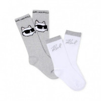 Pack de 2 - Calcetines Ikon Choupette Kids  KARL LAGERFELD