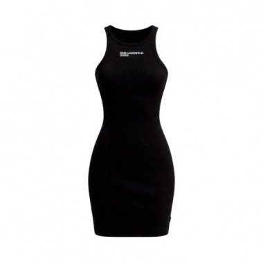 Vestido de Canal&eacute; con Espalda Ol&iacute;mpica  KARL LAGERFELD JEANS