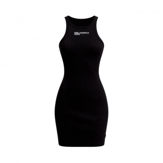 Vestido de Canalé con Espalda Olímpica  KARL LAGERFELD JEANS